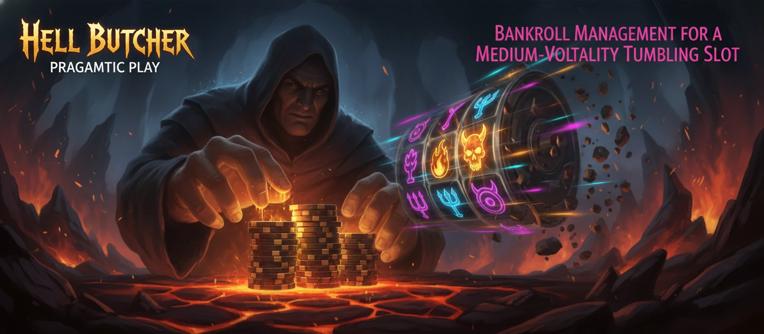 Bankroll Management for a Medium-Volatility Tumbling Slot | Hell Butcher